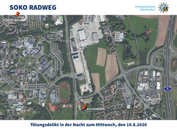 Übersichtskarte mit den Örtlichkeiten, Foto: Polizei
