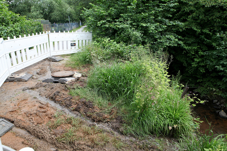 Erdfall, Seckau, Wasseraustritt