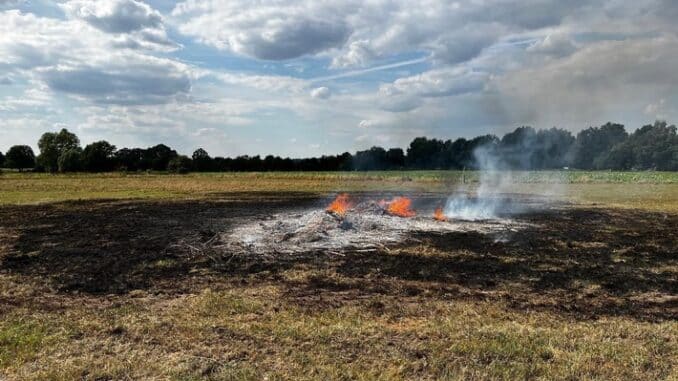 FW Kranenburg: Flächenbrand