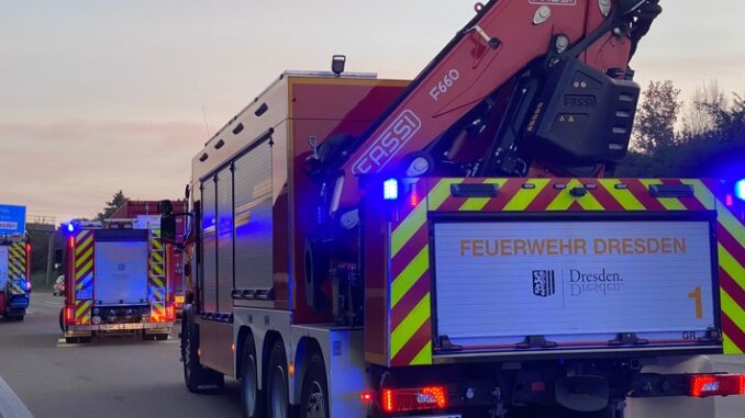 FW Dresden: Verkehrsunfall mit verletzter Person