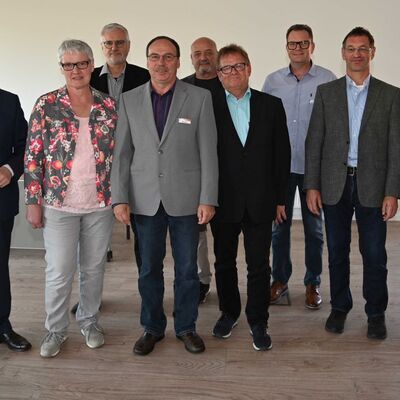 Landrat Christoph Schauder richtete seine Gratulation zu 40 Jahren im 