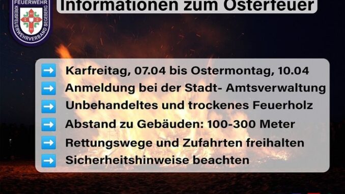 FW-SE: Informationen für das anstehende Osterfest