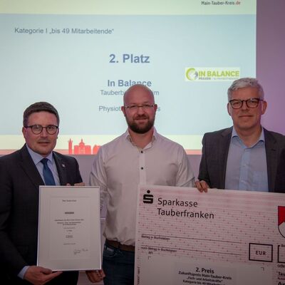Zweiter Platz in der Kategorie I "bis 49 Mitarbeitende" - In Balance aus Tauberbischofsheim