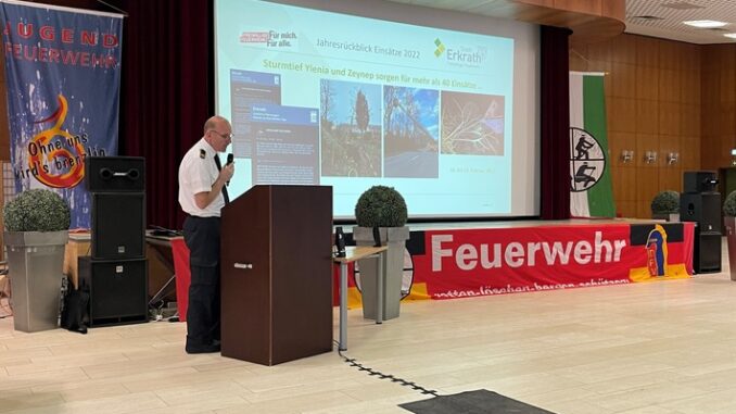 FW-Erkrath: Jahreshauptversammlung der Freiwilligen Feuerwehr Erkrath