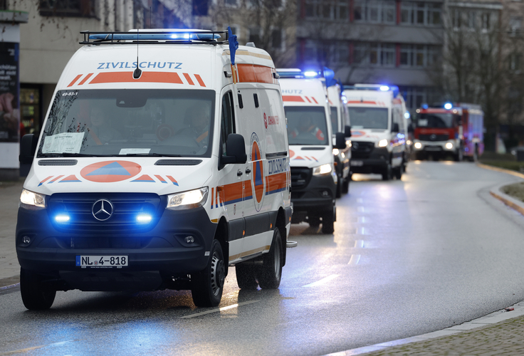 Übergabe der Zivilschutzfahrzeuge