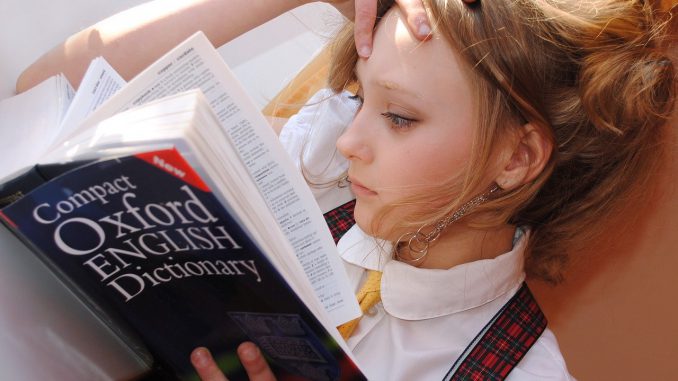 Girl English Dictionary Study Girl English Dictionary Study