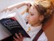 Girl English Dictionary Study