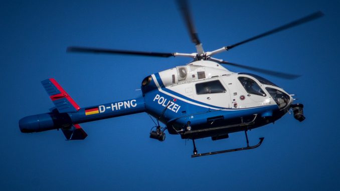 Helicopter Blue Flying Sky Use 