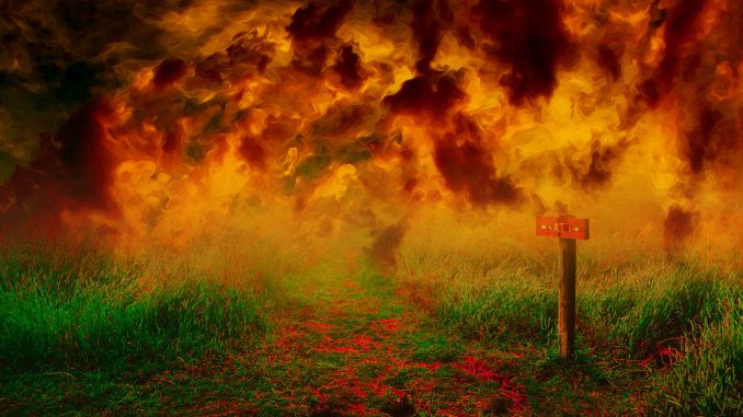 Hell Fire Burning Wildfire Danger 