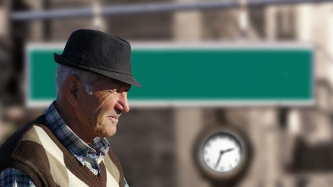Man Senior Old Arrow Home 