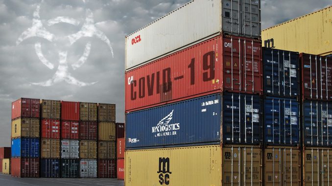 Corona Virus Container Biohazard Corona Virus Container Biohazard