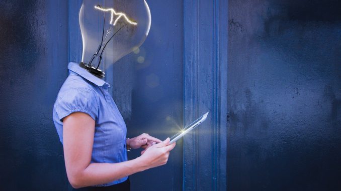 Female Thinking Idea Working 