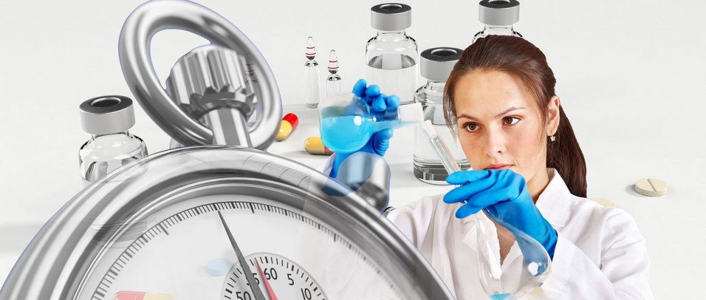 Vaccine Chemist Syringe Stopwatch