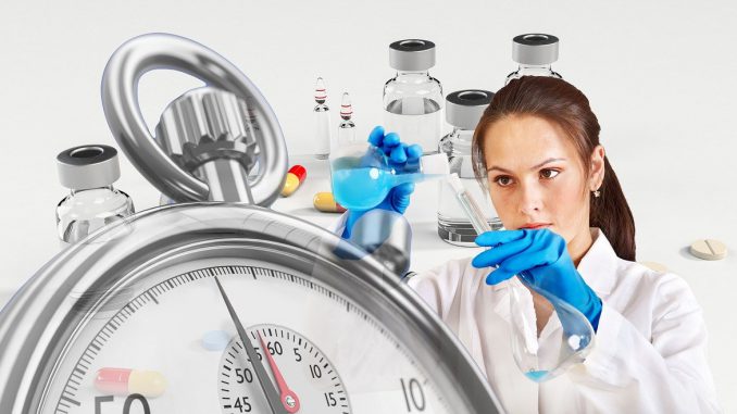 Vaccine Chemist Syringe Stopwatch 