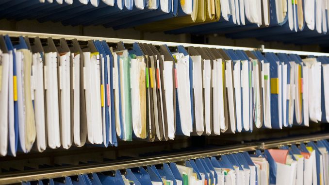 Archive Files Register Office 