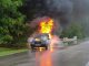 Car Accident Fire Street Accident