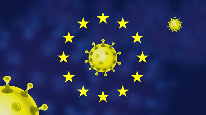 Corona Europe Flag Coronavirus Corona Europe Flag Coronavirus