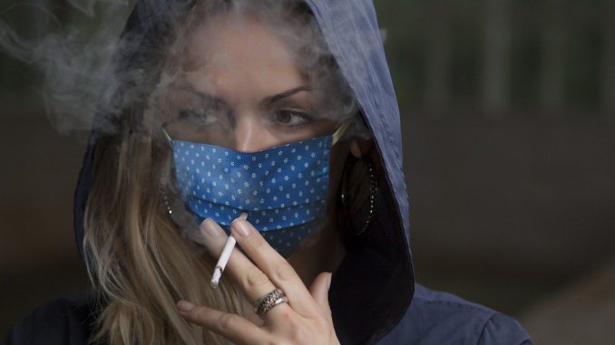 Corona Mouth Guard Mask Smoking 