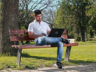 Park Man Portrait Computer Laptop