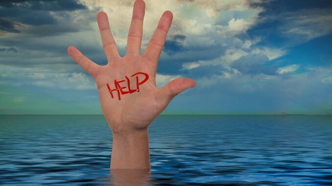 Hand Sea Water Wave Clouds Help Hand Sea Water Wave Clouds Help - geralt / Pixabay