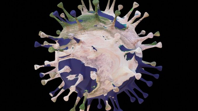 Coronavirus Virus Earth Planet  - Mahmoud-Ahmed / Pixabay