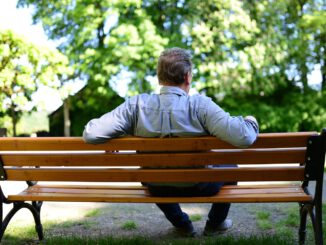 Bank Park Bench Man Sitting Relax  - congerdesign / Pixabay