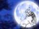 Dog Doggies Pet Moon Night Sky  - chiplanay / Pixabay