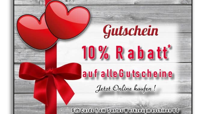 Rabatt Gutscheine Online Kaufen - Santos Werkzeugmaschinen UG - Wertheim24.de Titelbild