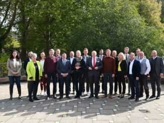 Umweltministerin Thekla Walker besucht den Landkreis der Energiewende