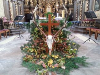 Traditionelle Hubertusmesse im Kloster Bronnbach am 29. Oktober