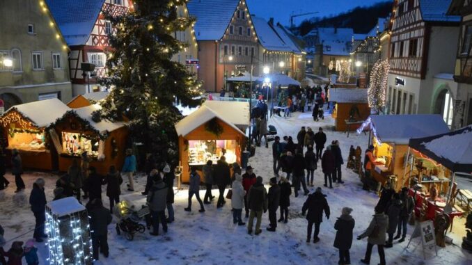 Winterwunderland im Lieblichen Taubertal / Main-Tauber-Kreis