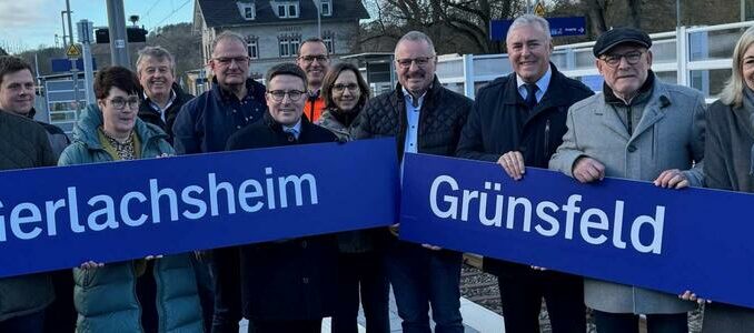 Bahnhöfe Gerlachsheim und Grünsfeld modernisiert / Main-Tauber-Kreis