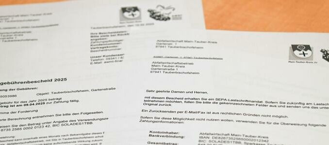 Abfallgebührenbescheide für 2025 werden versandt