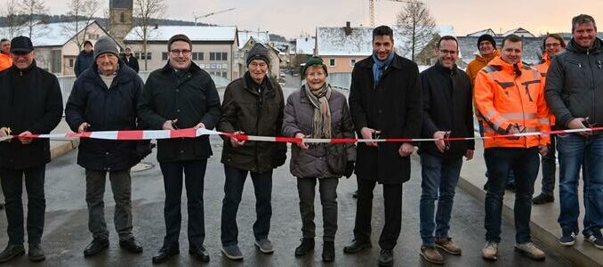 Neue Tauberbrücke in Elpersheim für Verkehr freigegeben