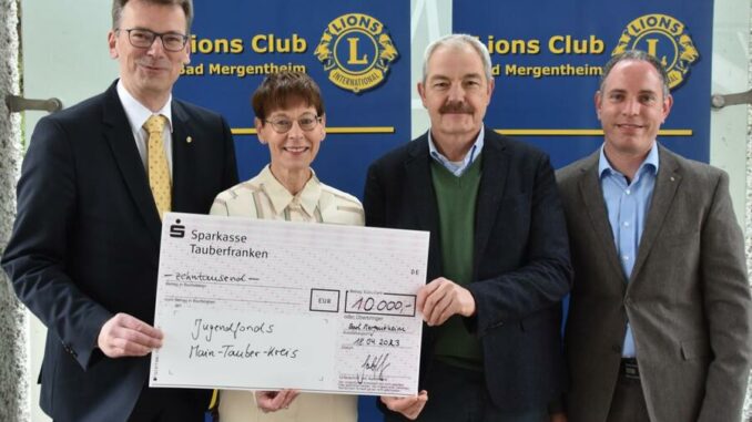 Lions Club unterstützt den Jugendfonds Main-Tauber-Kreis