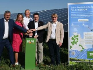 Photovoltaik-Freiflächenanlage auf der ehemaligen Erddeponie Fichtengrund offiziell in Betrieb genommen