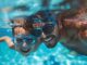 pool, swimming, father, son, child, bonding, boy, water, swim, fun, summer, underwater, nature, woman, goggles, sport, vacation, kid, leisure, swimmer, swimming pool, activity, snorkel