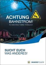 Bundespolizeidirektion München: Bundespolizei warnt: Bahnanlagen sind kein Abenteuerspielplatz!