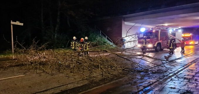 FFW Schiffdorf: Sturmtief Daniel verschont Gemeinde Schiffdorf Größtenteils