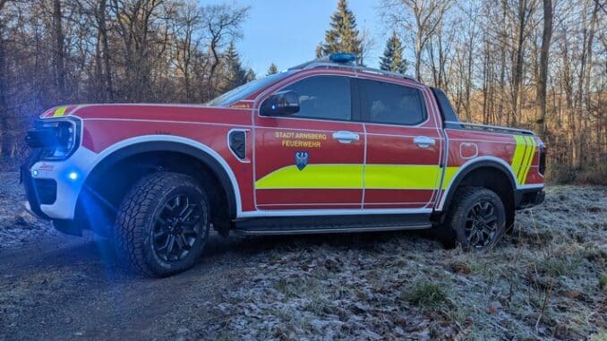 FW-AR: Ford Ranger ergänzt Arnsberger Feuerwehr-Fuhrpark