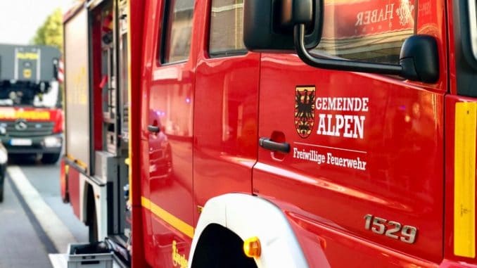 FW Alpen: Ausgelöste Brandmeldeanlage durch angebranntes Essen