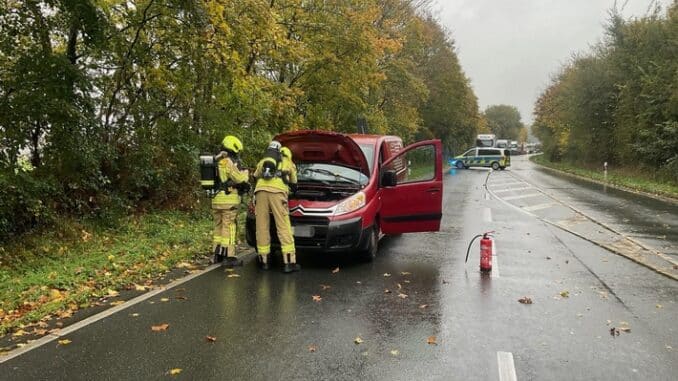 FW Alpen: Pkw-Brand auf der B58