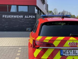 FW Alpen: Umgestürzter Baum auf der A57