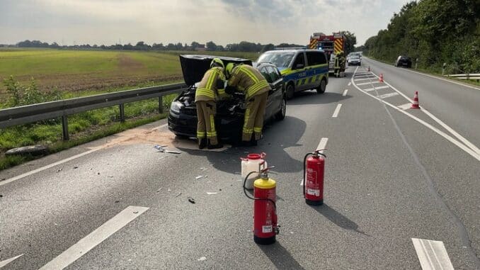 FW Alpen: Verkehrsunfall B58