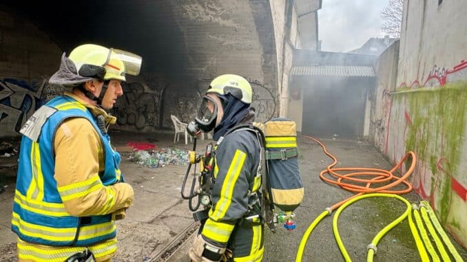 FW-BO: Garagenbrand in der Innenstadt