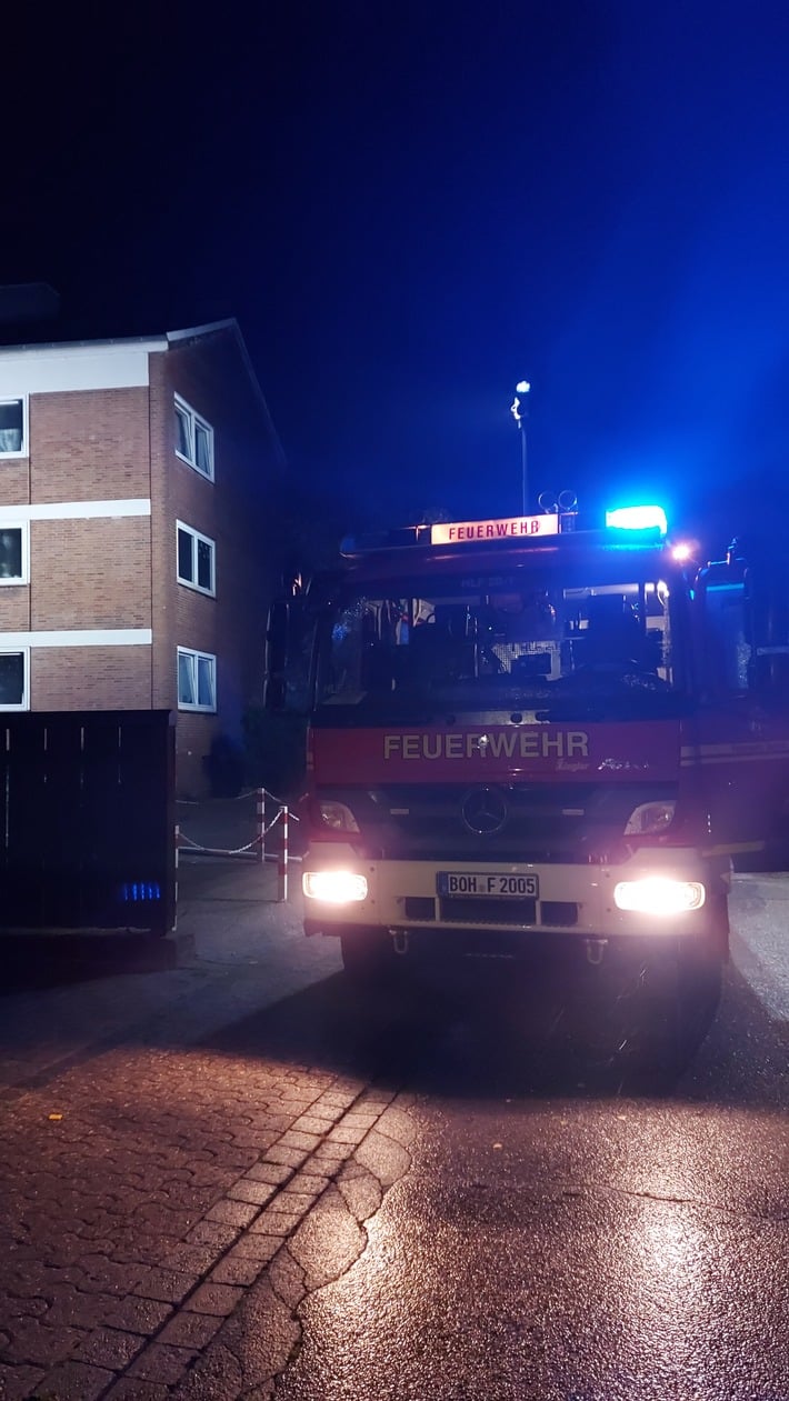 FW Bocholt: Feuerwehr löscht Kellerbrand