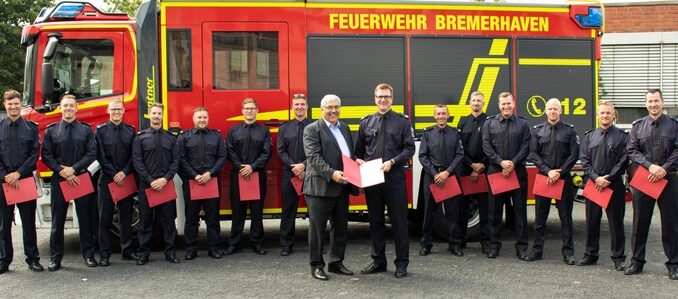 FW Bremerhaven: Beförderungen bei der Feuerwehr Bremerhaven