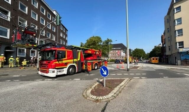 FW Bremerhaven: Feuer in Bremerhaven Mitte.