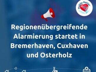 FW Bremerhaven: Pressemitteilung zum Start "Regionenübergreifende Alarmierung des Systems "Mobile Retter"