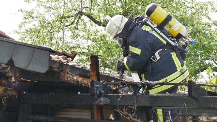 FW Celle: Brand in einer Celler Kleingartenkolonie!